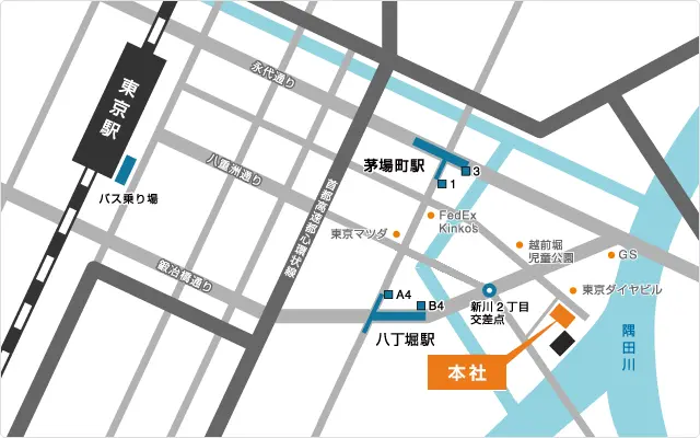 三井住友海上あいおい生命保険株式会社　本社までの地図