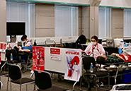 本社ビル献血会の様子