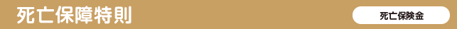 死亡保障特則