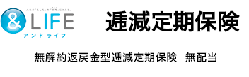 ＆LIFE 無解約返戻金型 逓減定期保険　無配当